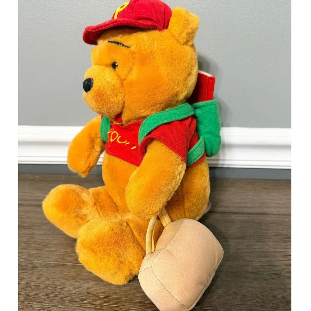 Disney Store Winnie the Pooh Back to School Plush Backpack Math‎ Book Pencil 11